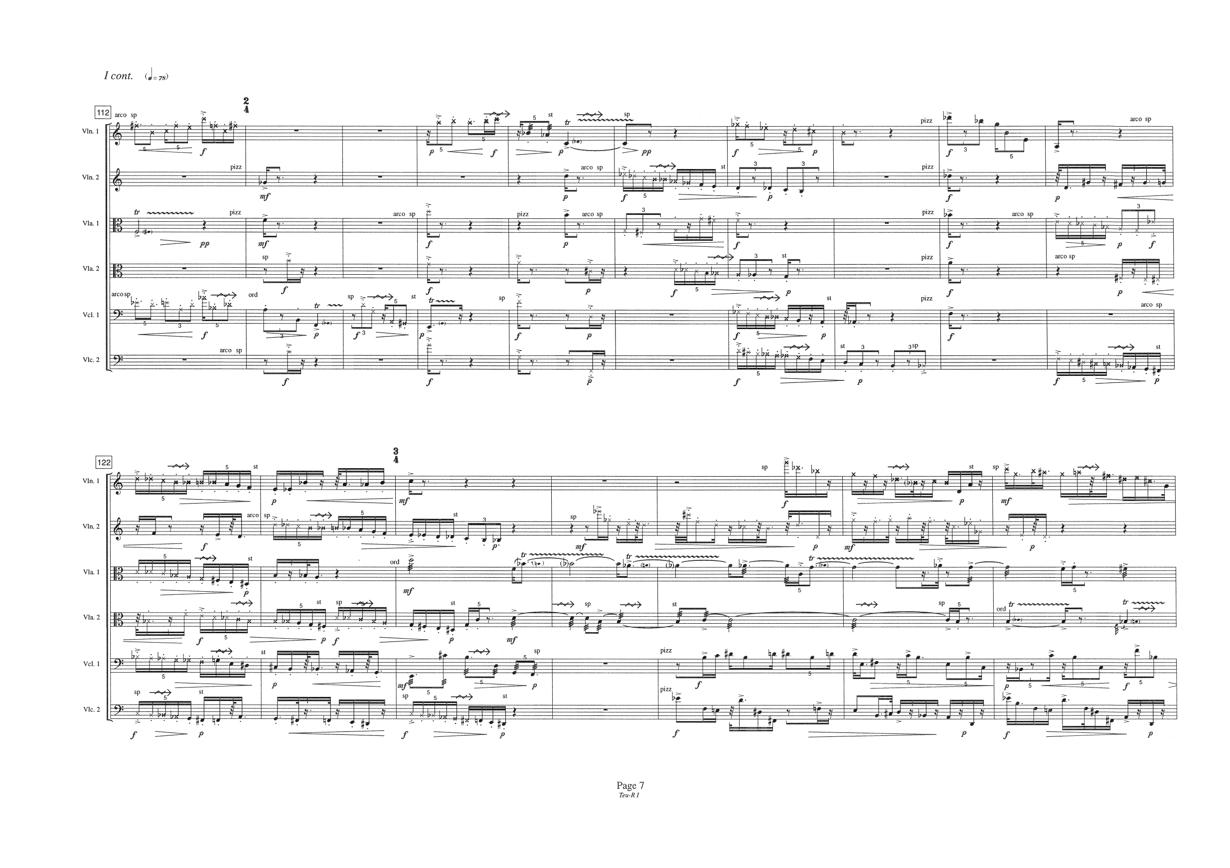Teu-R - For String Sextett - Image 9