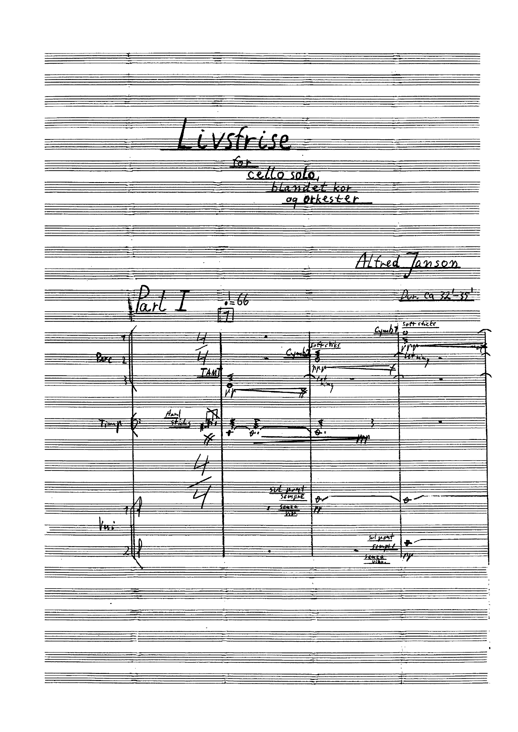 Frieze of Life : For Violoncello Solo, Mixed Choir and Symphony Orchestra - Image 3