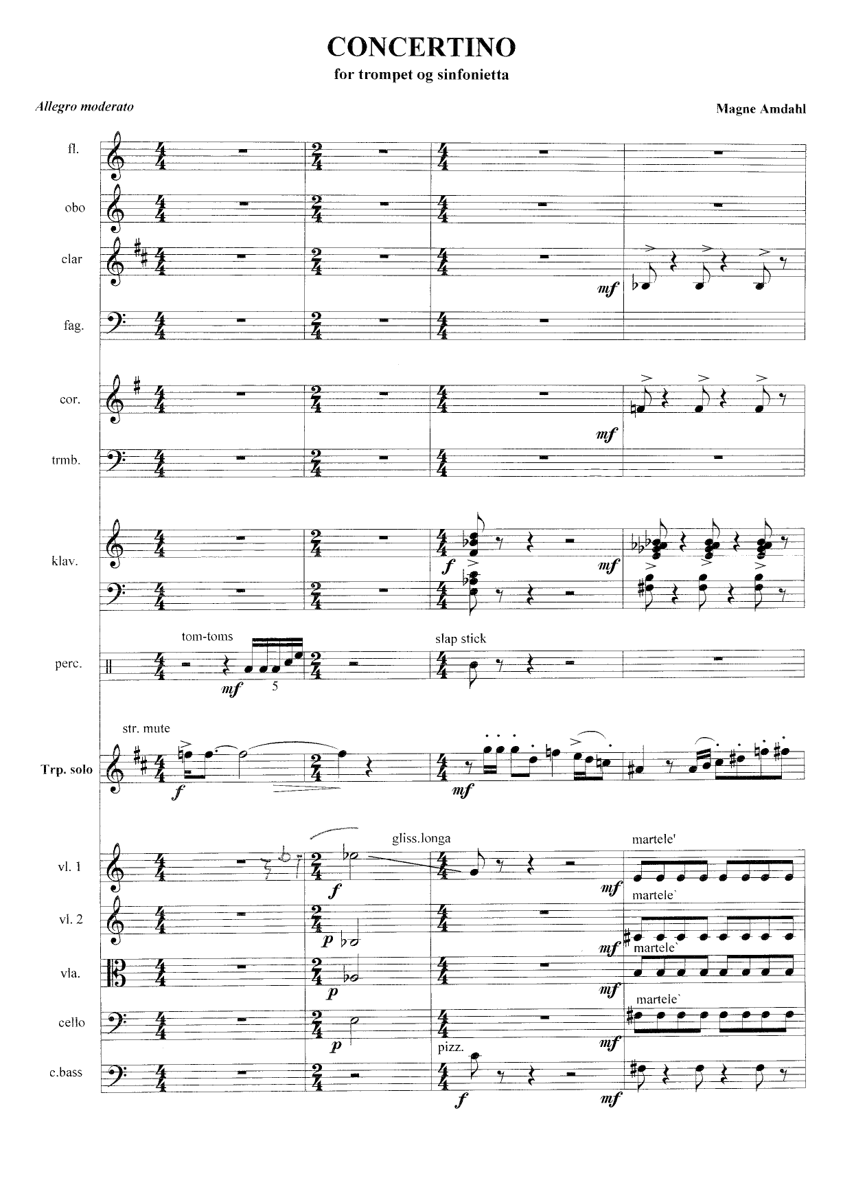 Concertino for trompet og sinfonietta