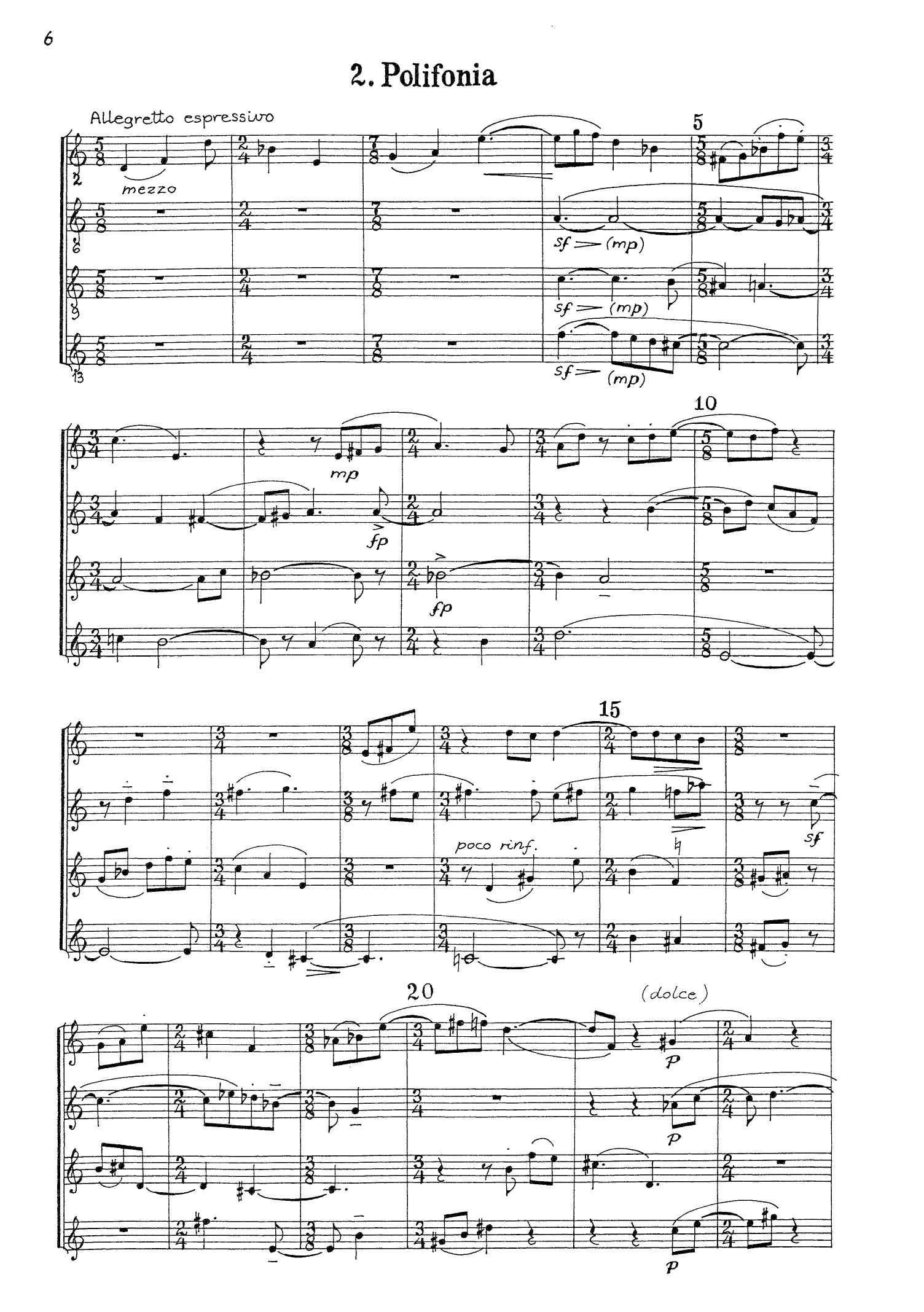 For Four No. Four (4IV#4) - "Saxofonia" for Saxophone Quartet - Bilde 6