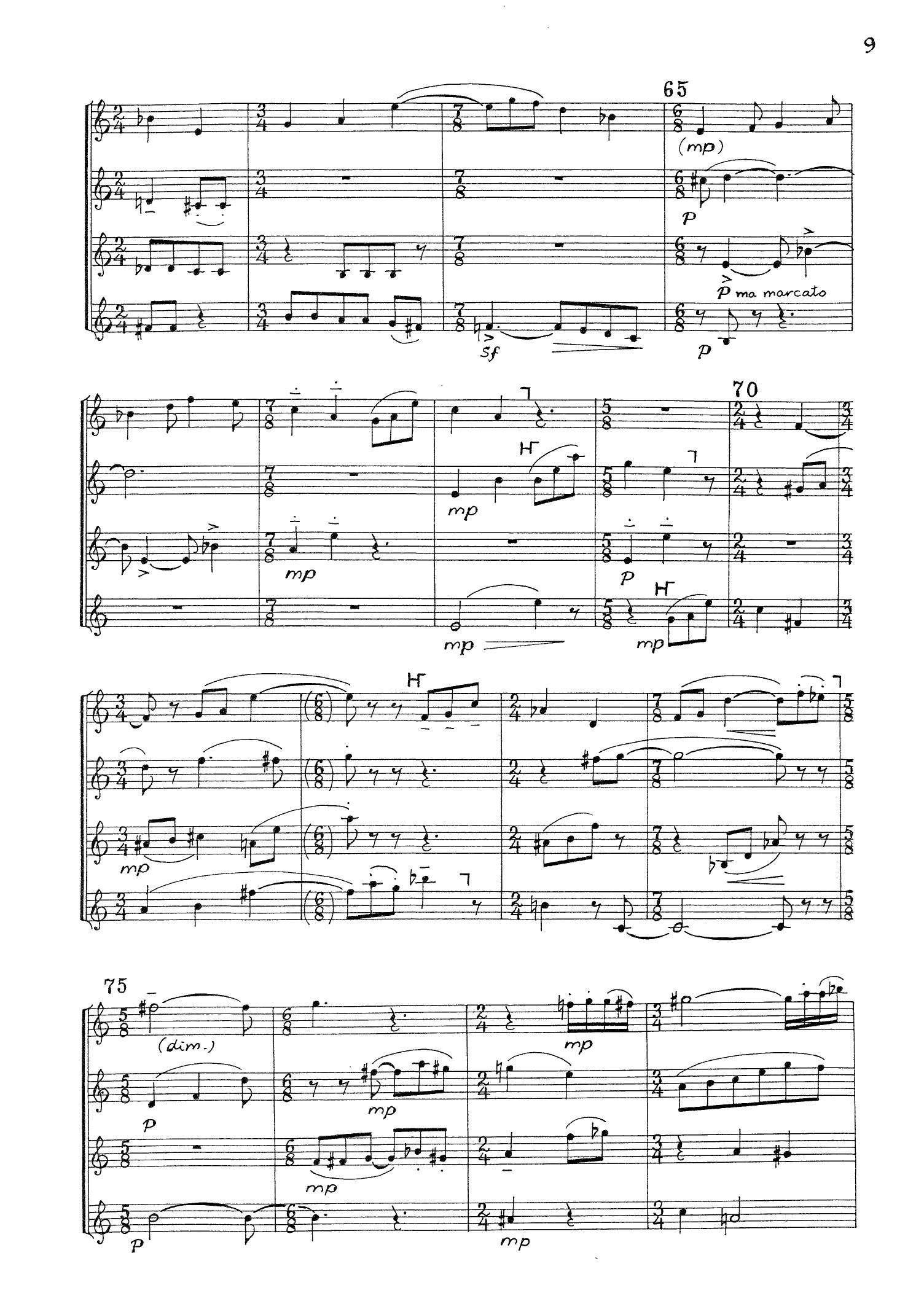 For Four No. Four (4IV#4) - "Saxofonia" for Saxophone Quartet - Bilde 9