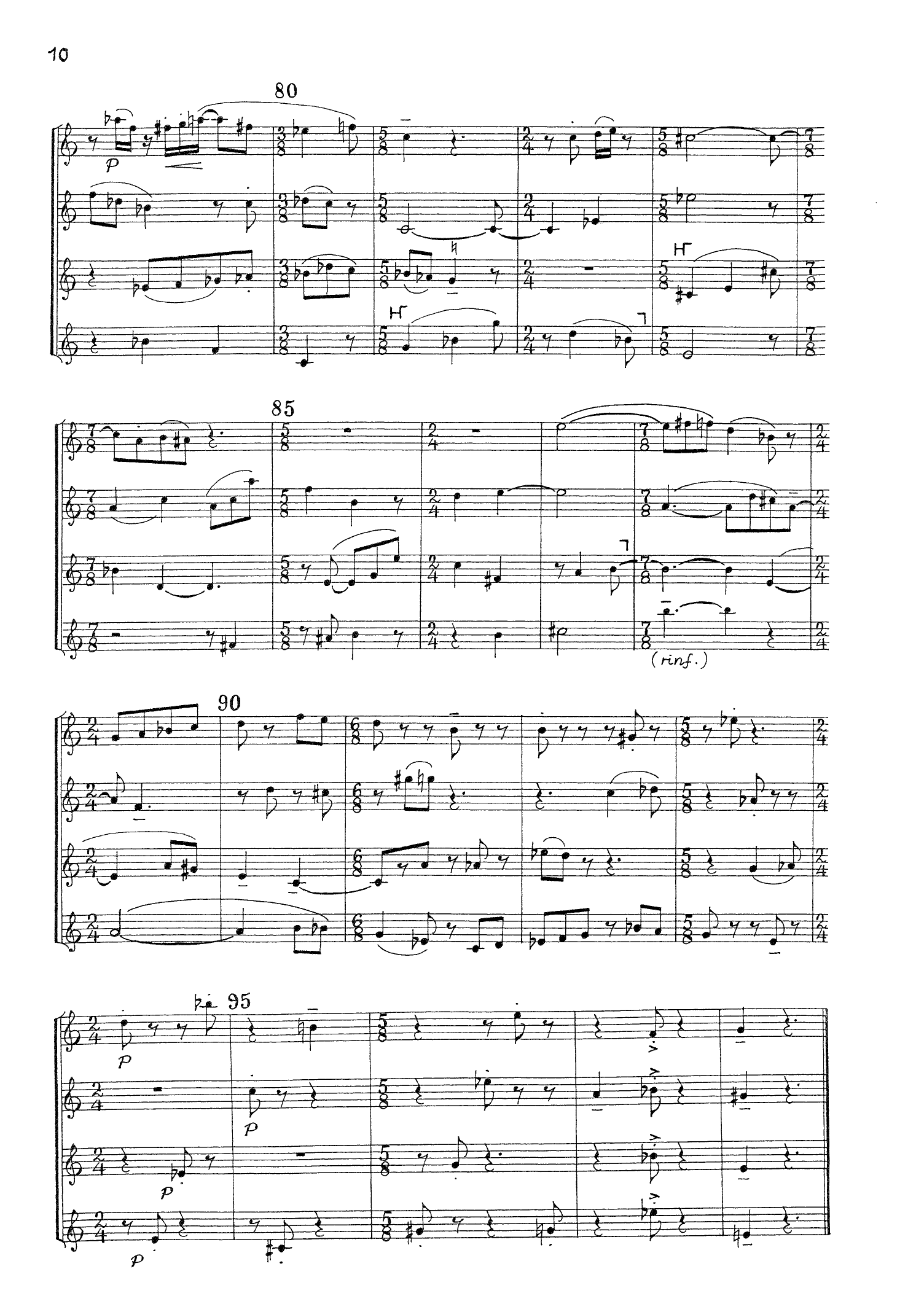 For Four No. Four (4IV#4) - "Saxofonia" for Saxophone Quartet - Bilde 10