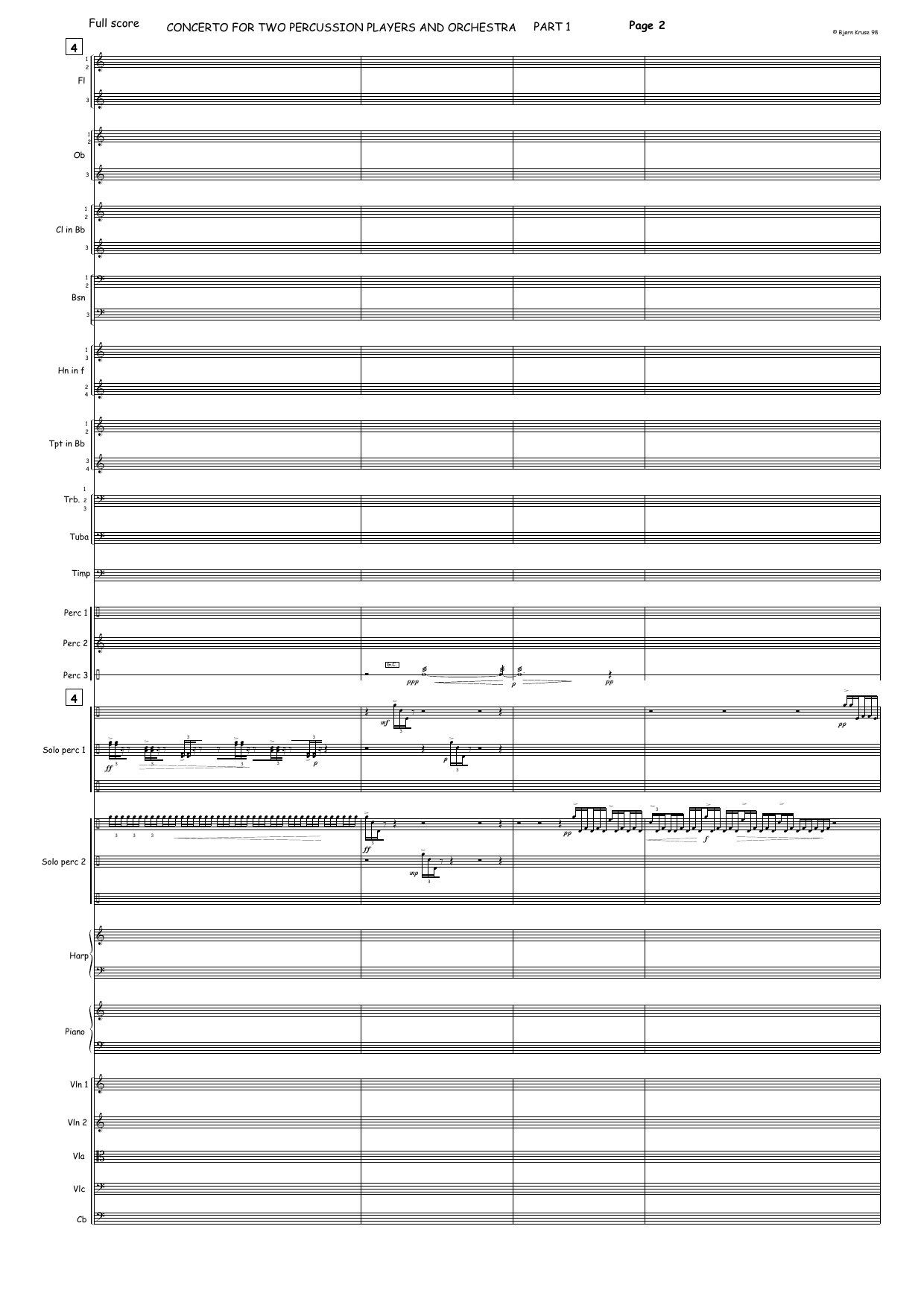 Concerto for Two Percussion Players and Orchestra - Bilde 7