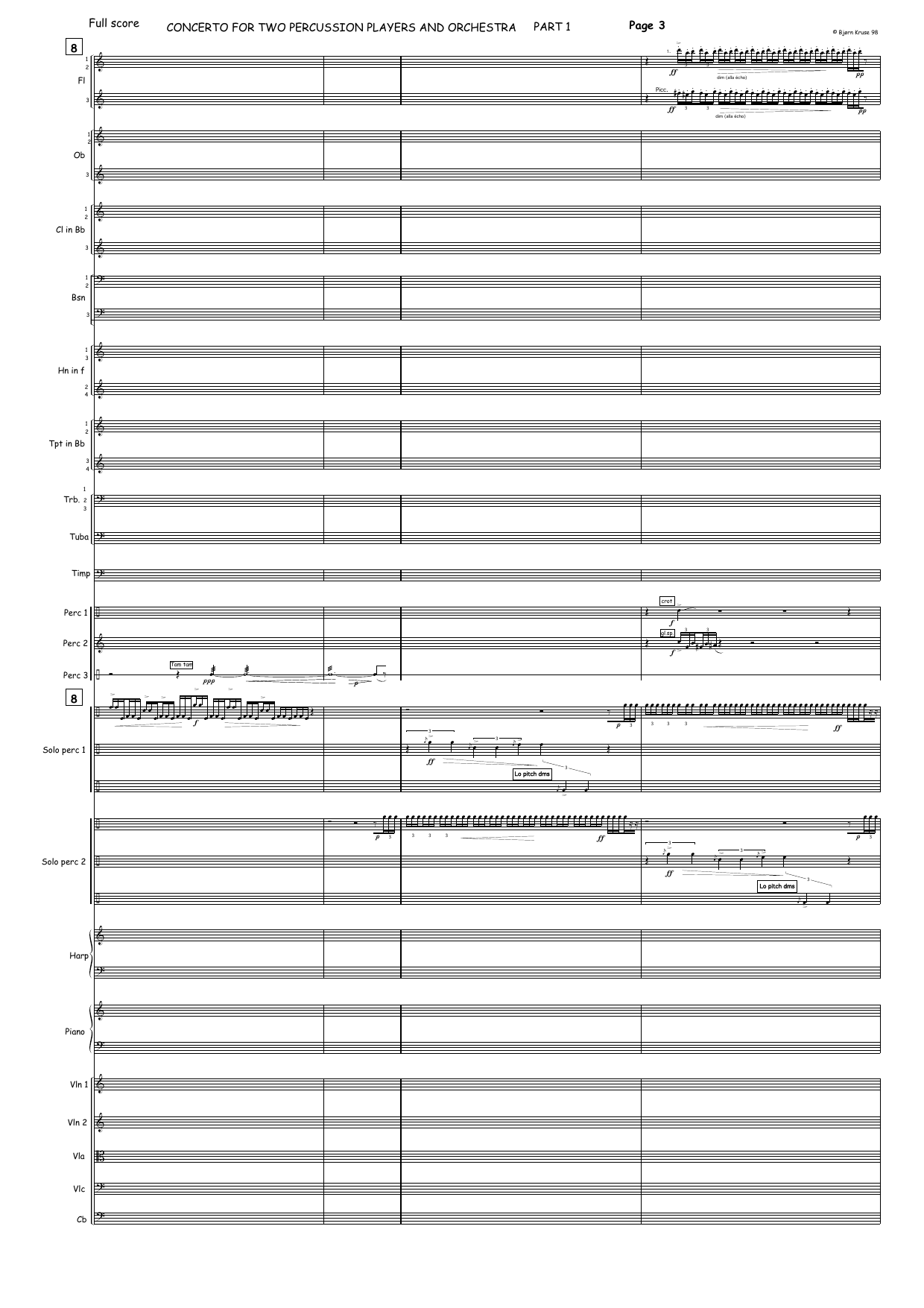 Concerto for Two Percussion Players and Orchestra - Bilde 8