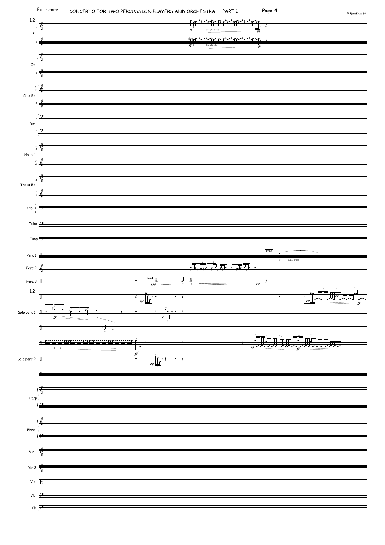Concerto for Two Percussion Players and Orchestra - Bilde 9