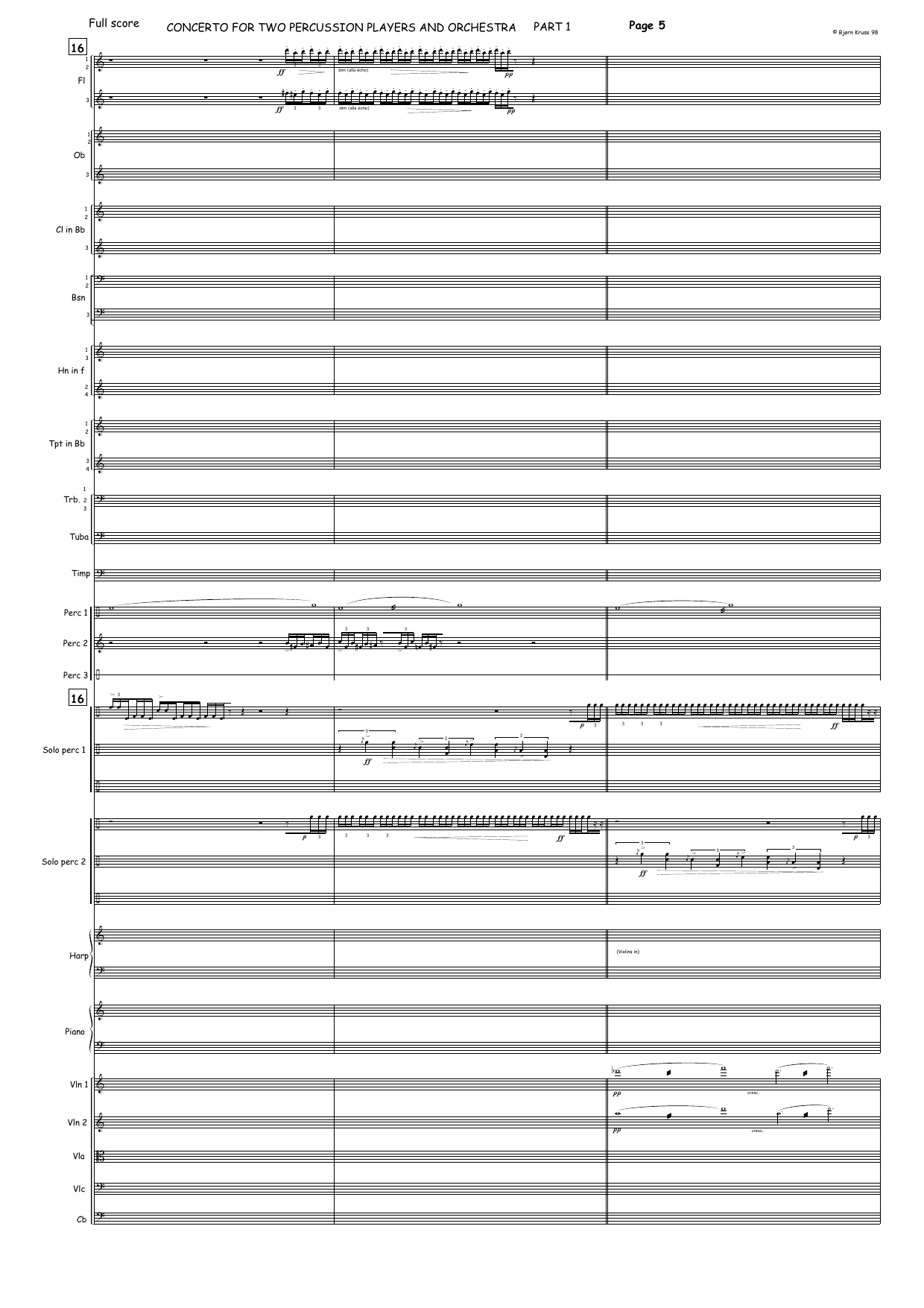 Concerto for Two Percussion Players and Orchestra - Bilde 10