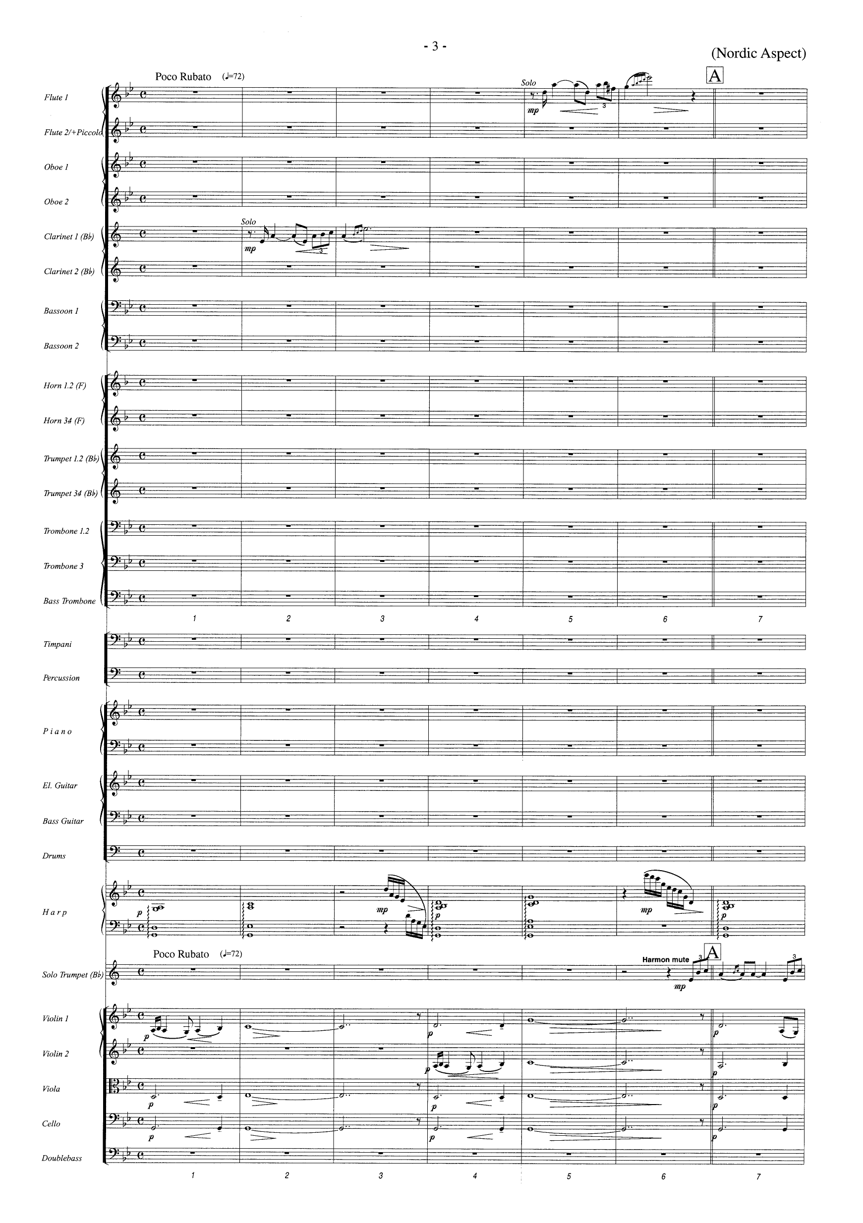 Nordic Aspect - For Trumpet and Orchestra - Image 3