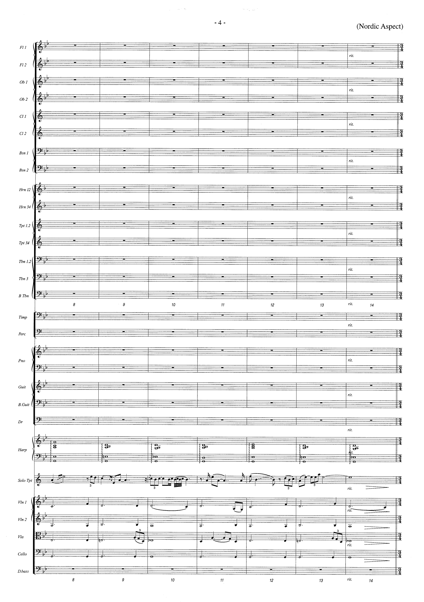 Nordic Aspect - For Trumpet and Orchestra - Image 4