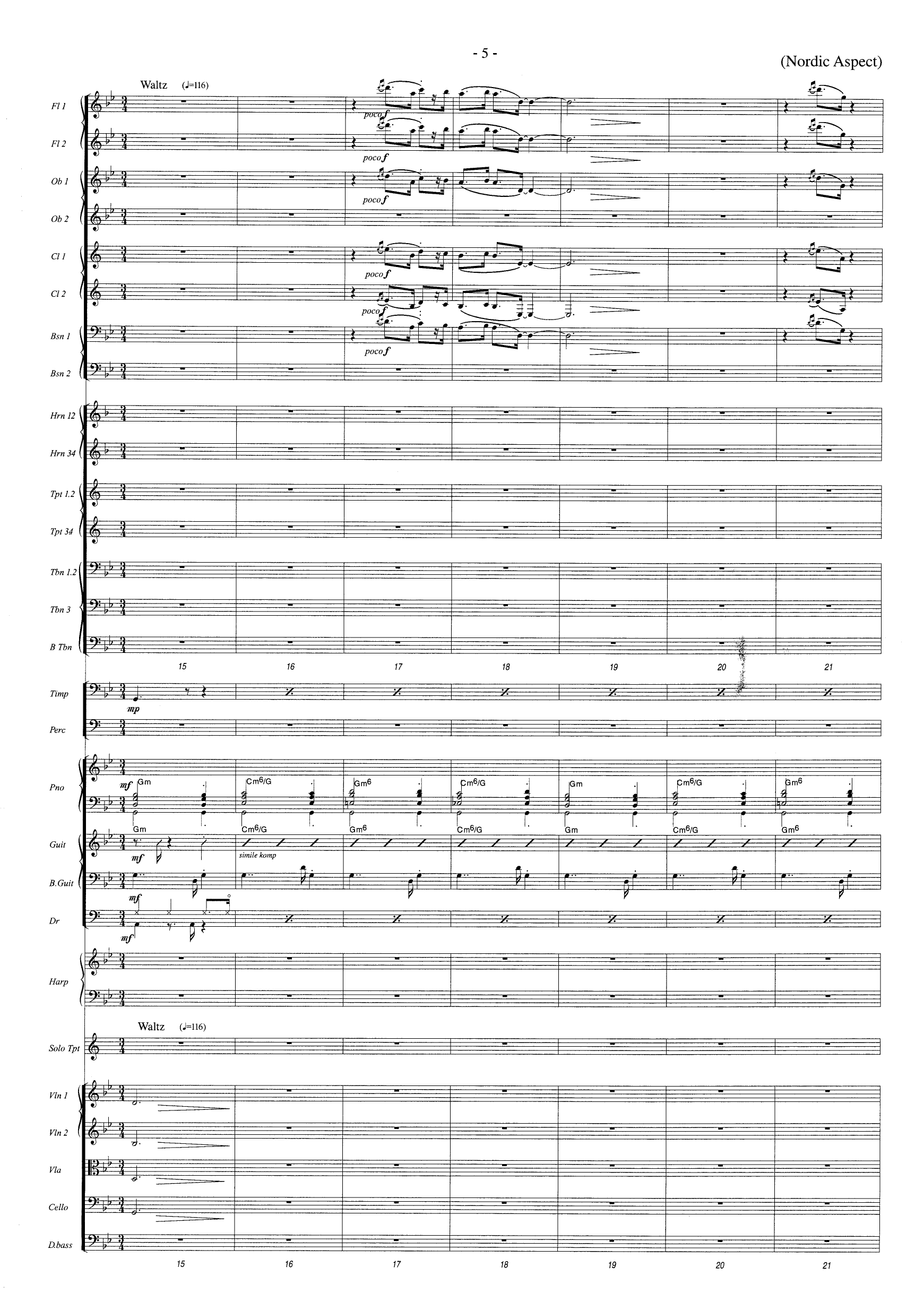 Nordic Aspect - For Trumpet and Orchestra - Image 5