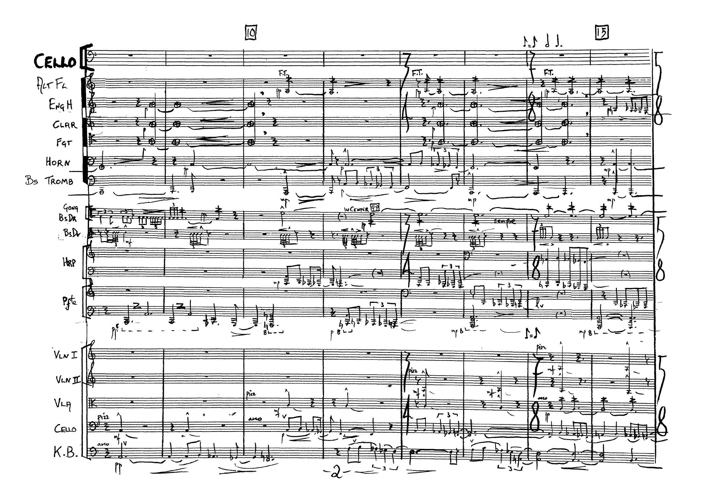 Gjennom lupen - Igjennom - om igjen - gjennom tenkt : For cello solo og sinfonietta - Bilde 4