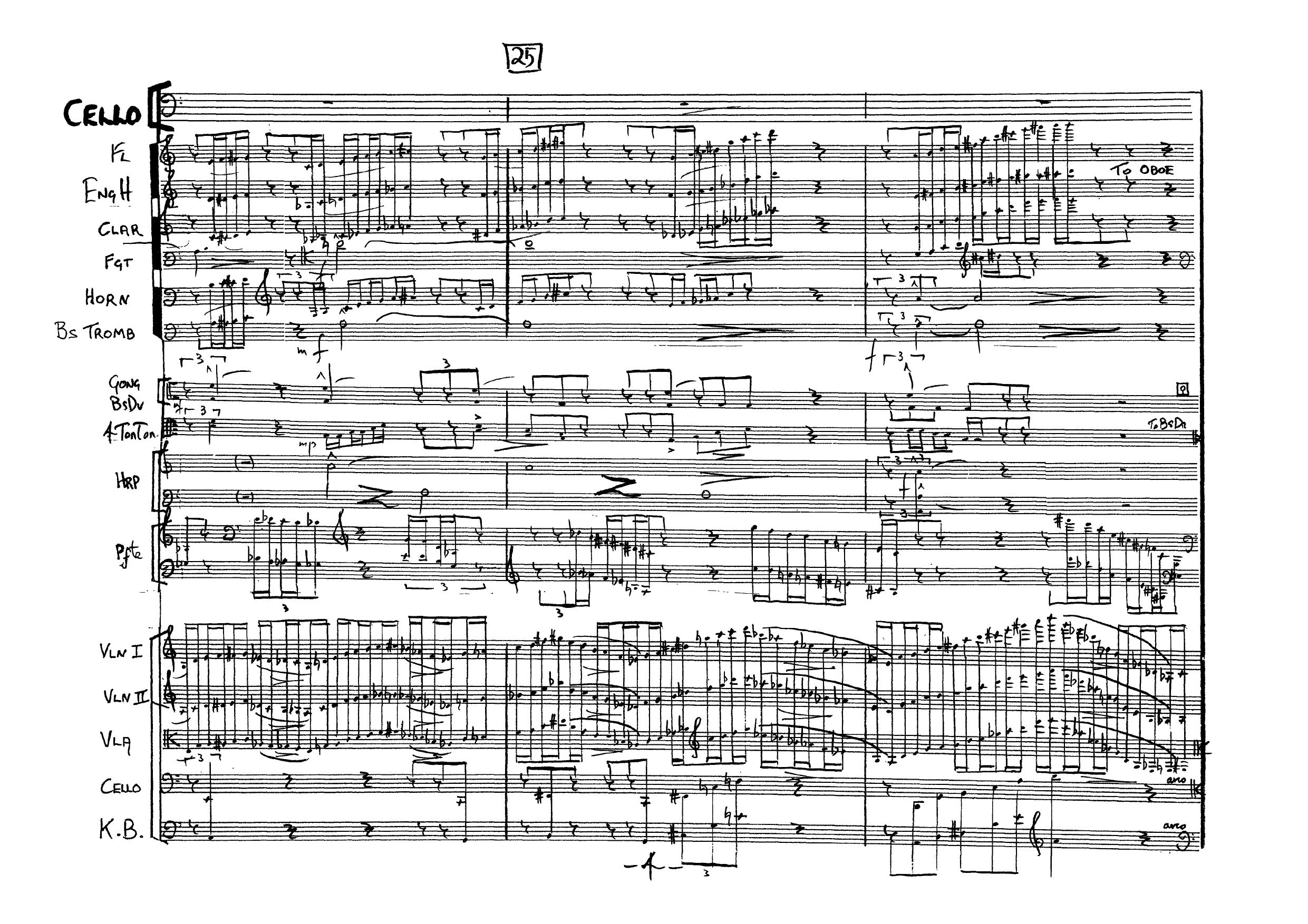 Gjennom lupen - Igjennom - om igjen - gjennom tenkt : For cello solo og sinfonietta - Bilde 6