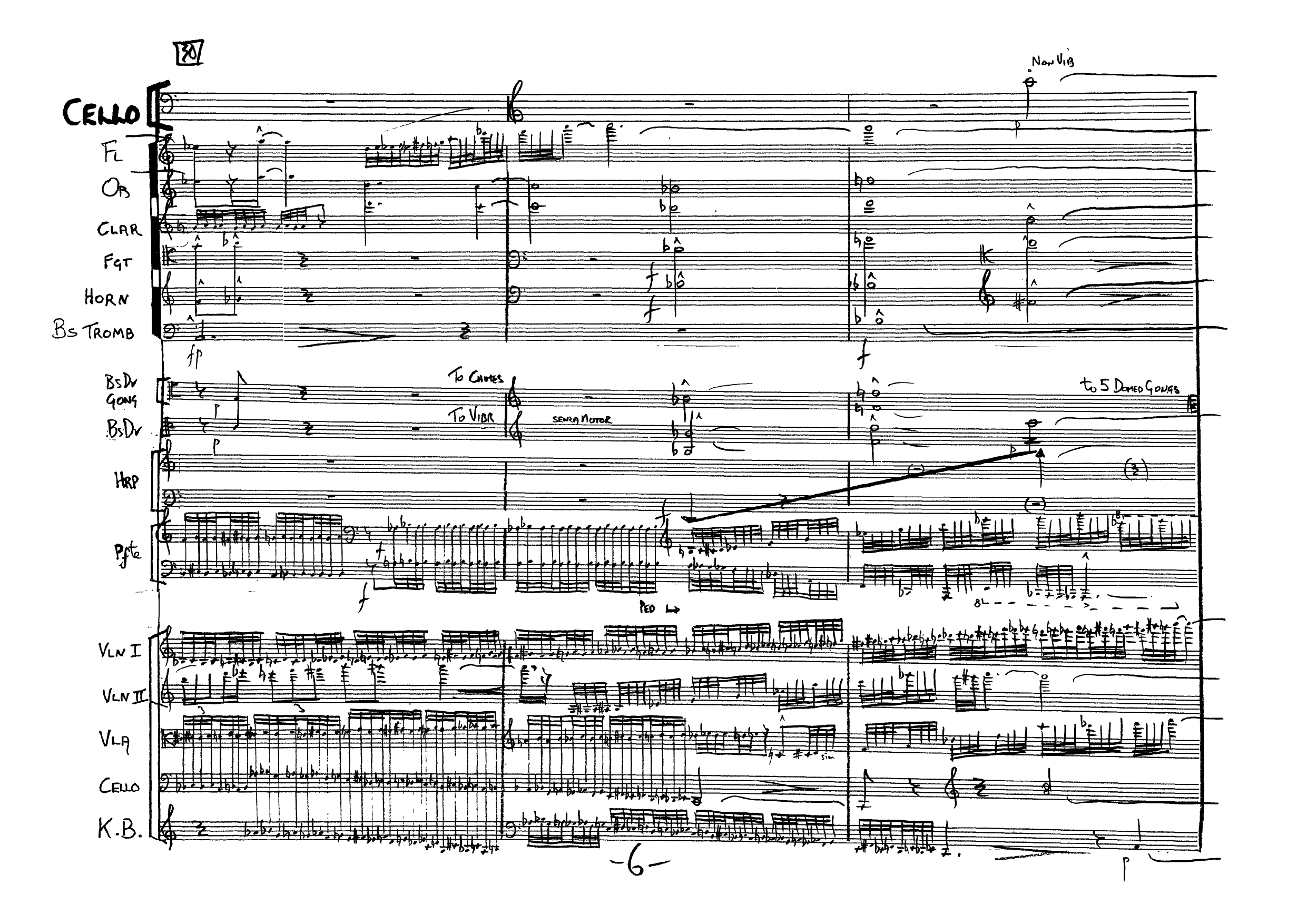 Gjennom lupen - Igjennom - om igjen - gjennom tenkt : For cello solo og sinfonietta - Bilde 8