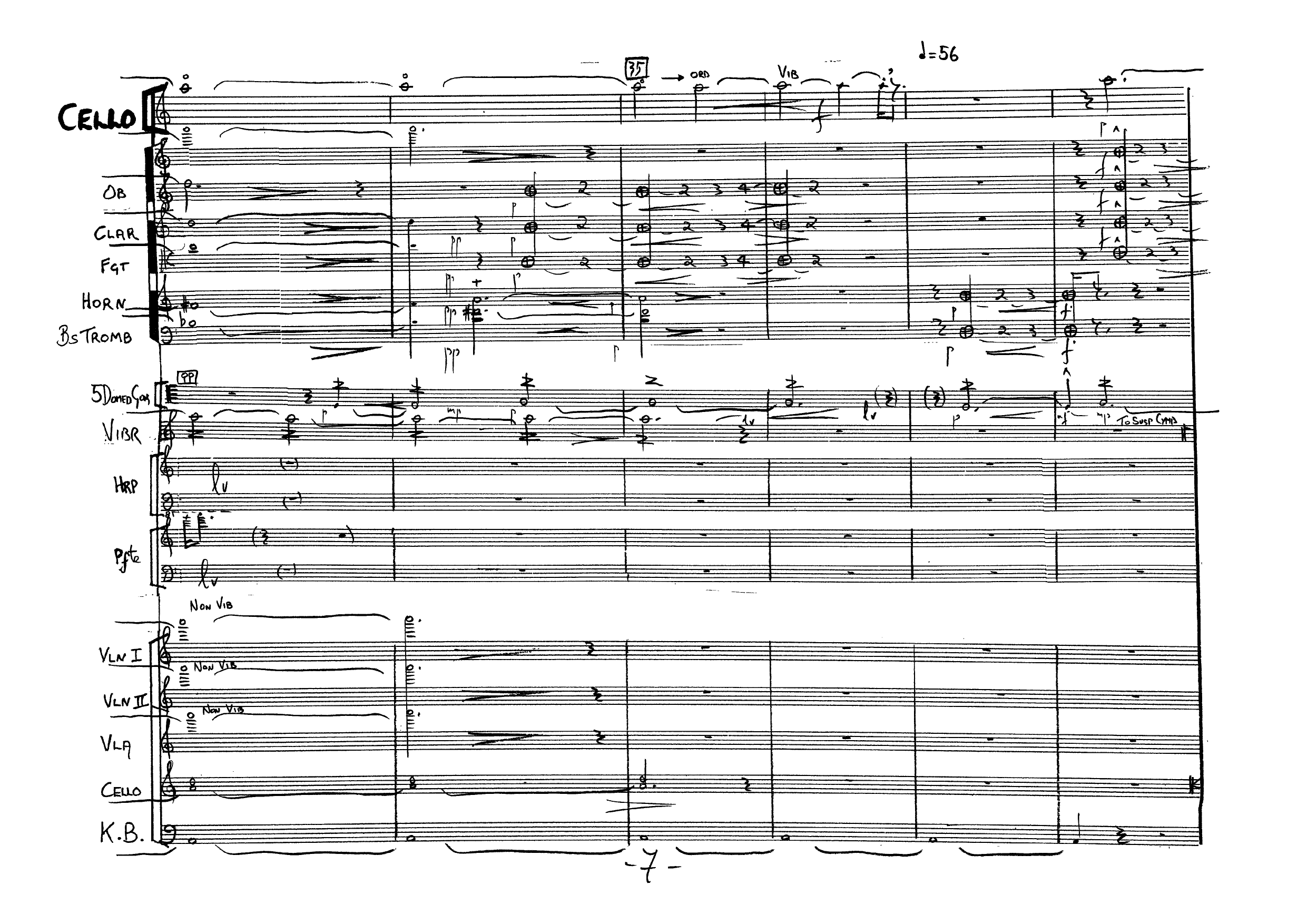 Gjennom lupen - Igjennom - om igjen - gjennom tenkt : For cello solo og sinfonietta - Bilde 9