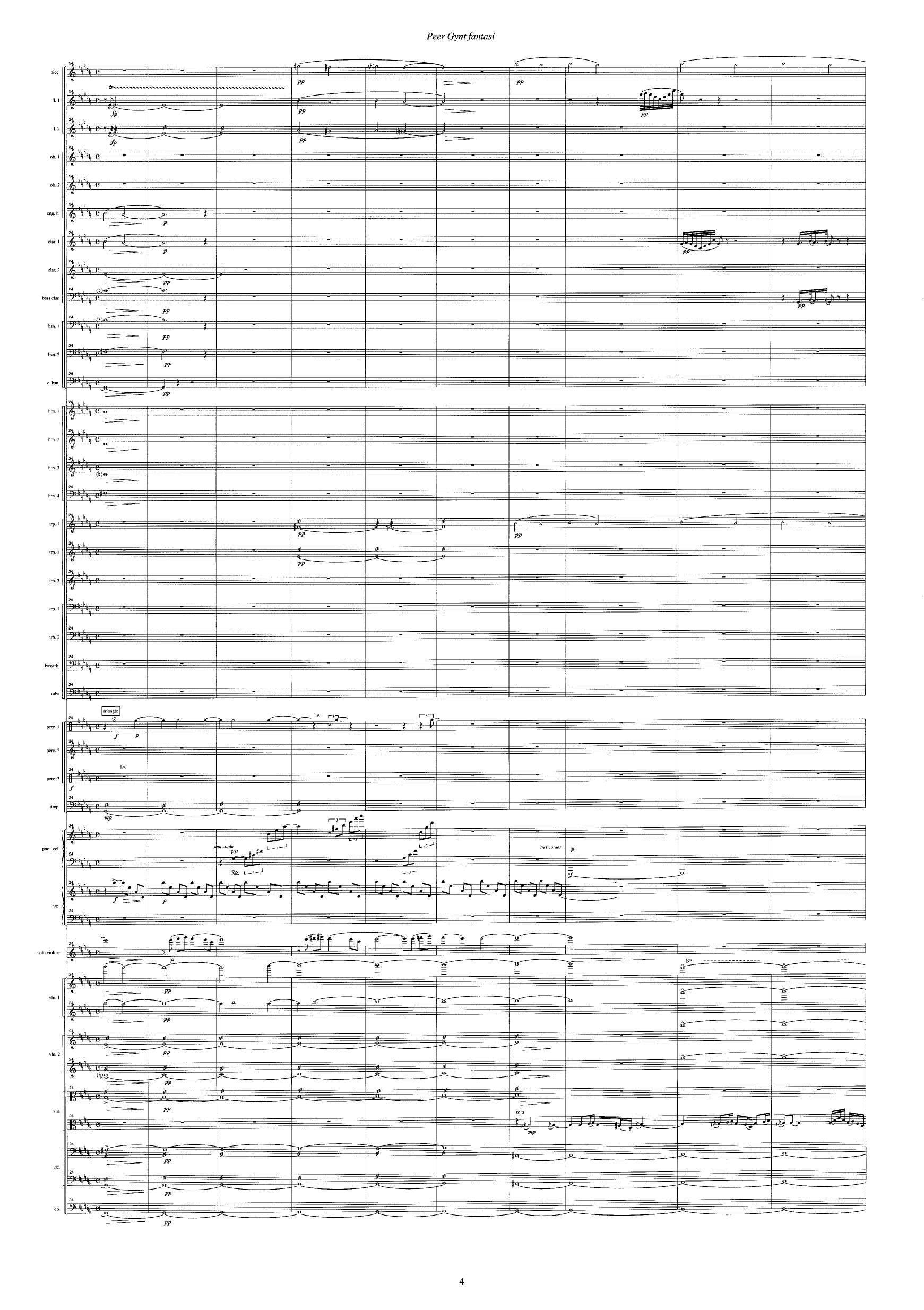 Peer Gynt Fantasi - Konsertfantasi for fiolin og orkester basert på temaer fra Edvard Griegs Peer Gynt - Bilde 6