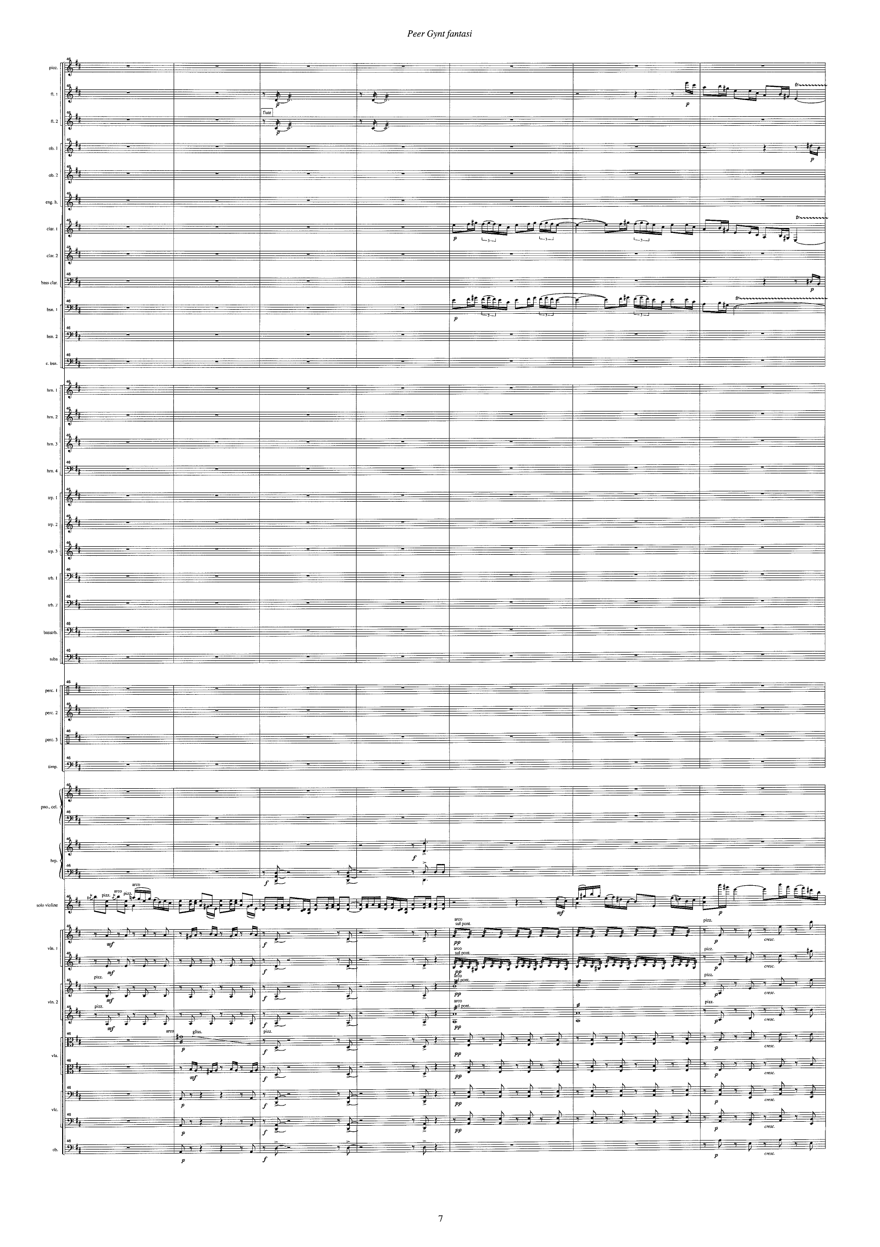 Peer Gynt Fantasi - Konsertfantasi for fiolin og orkester basert på temaer fra Edvard Griegs Peer Gynt - Bilde 9