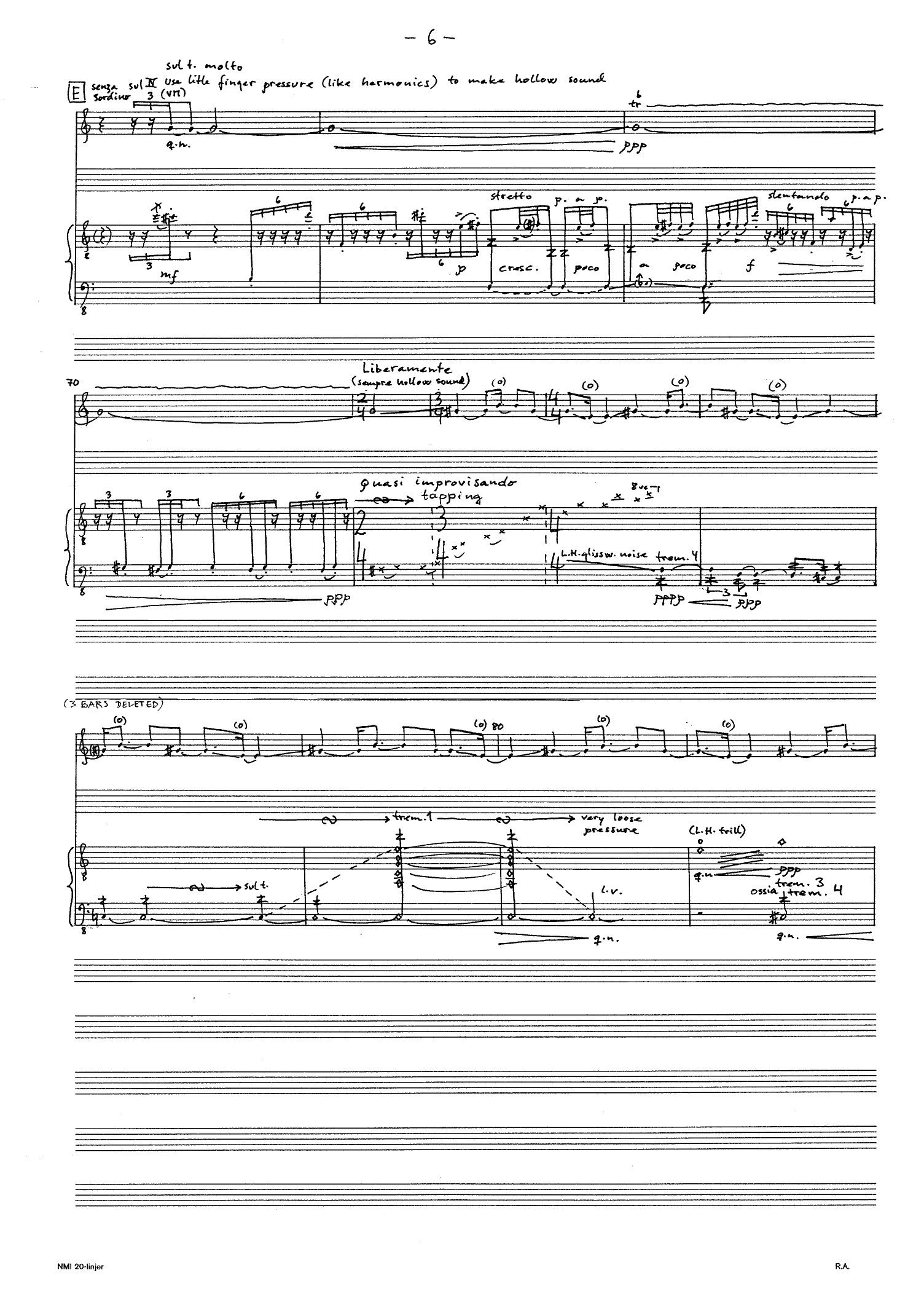 A Small Devil Tries to Make Order Out of The Air - For Violin and Guitar - Image 8