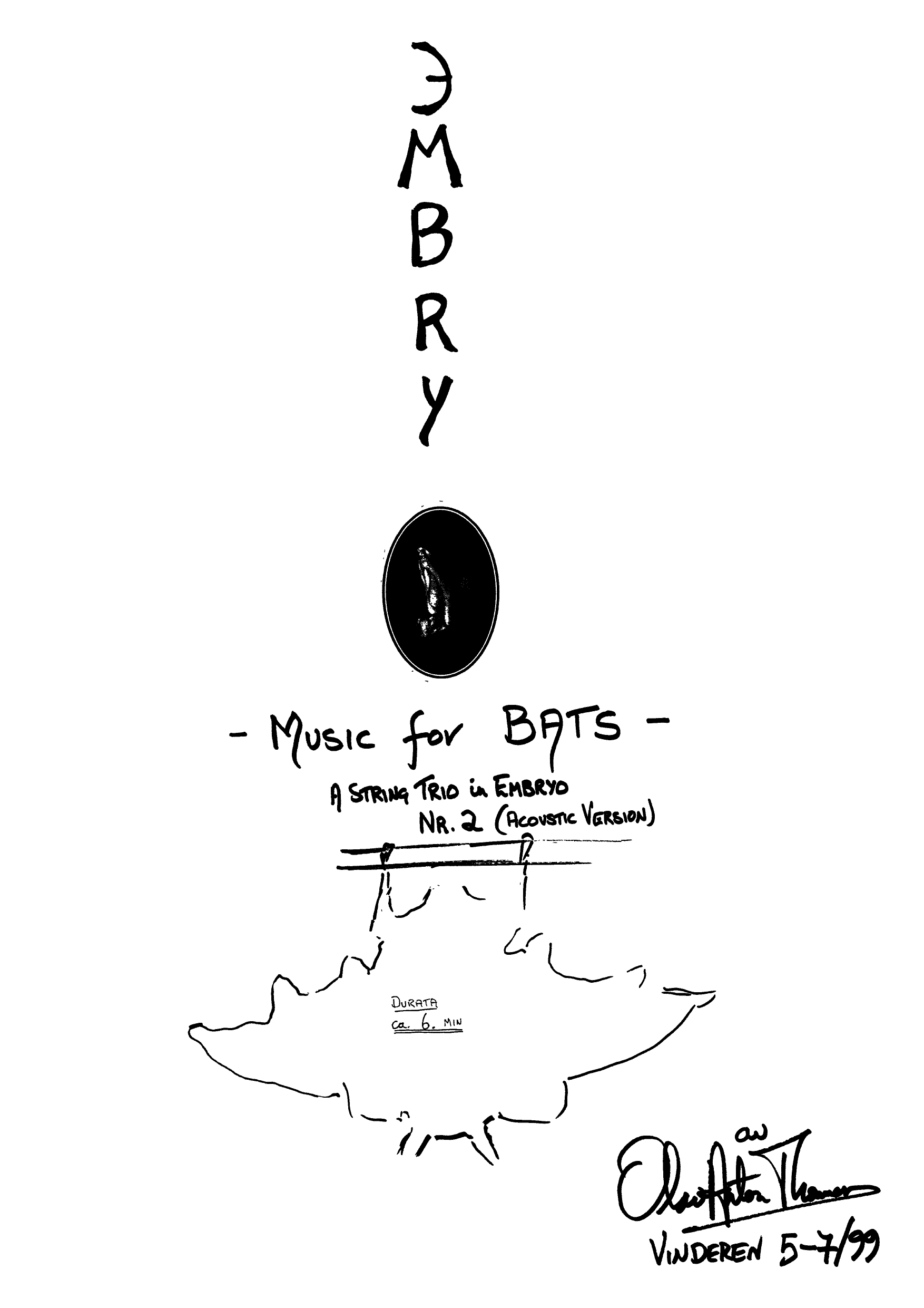 Embryo - Music for Bats : A String Trio in Embryo, Nr. 2 (acoustic version)