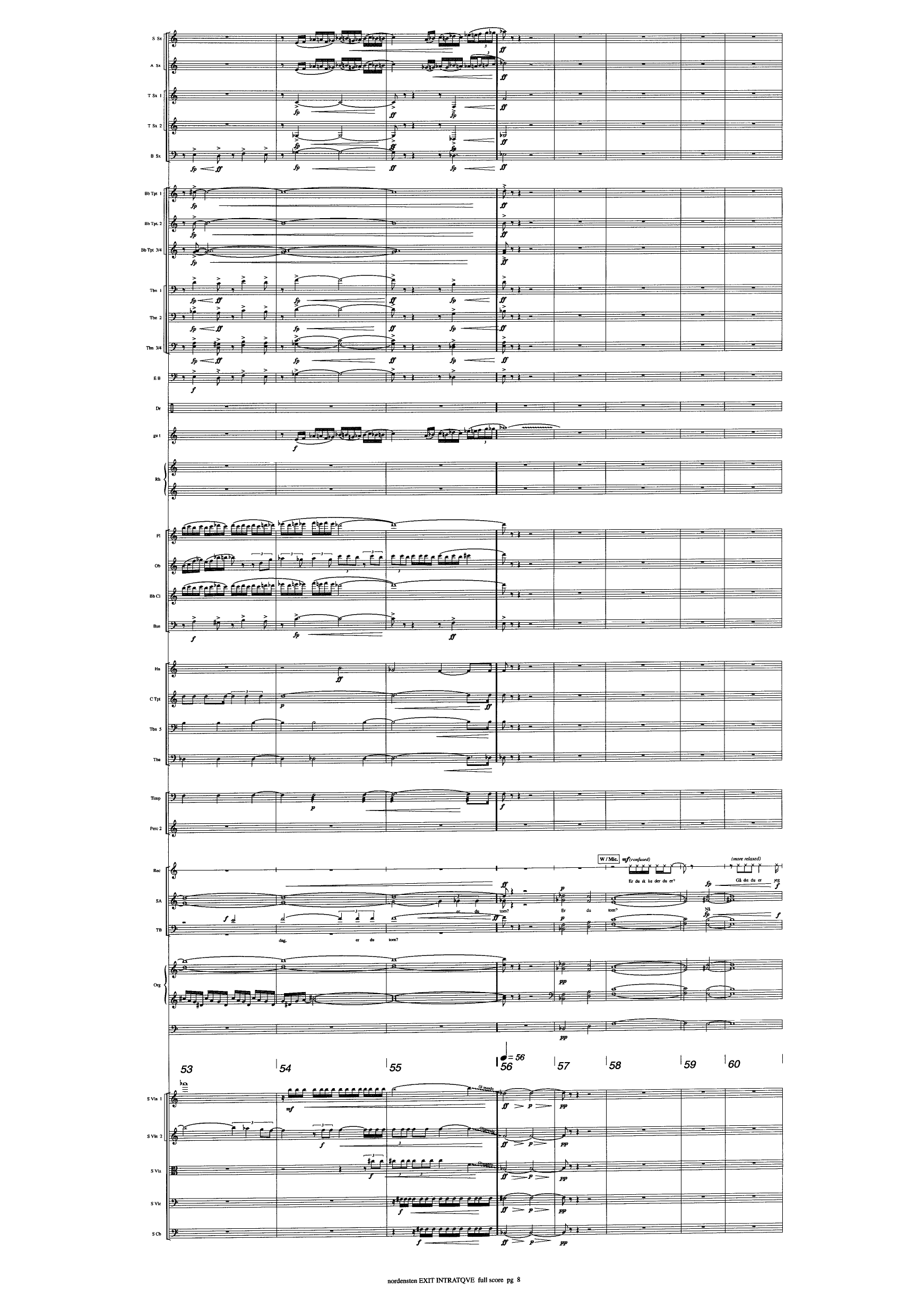 Exit intratqve - For big band, sinfonietta, organ, mixed choir & resitation - Image 10