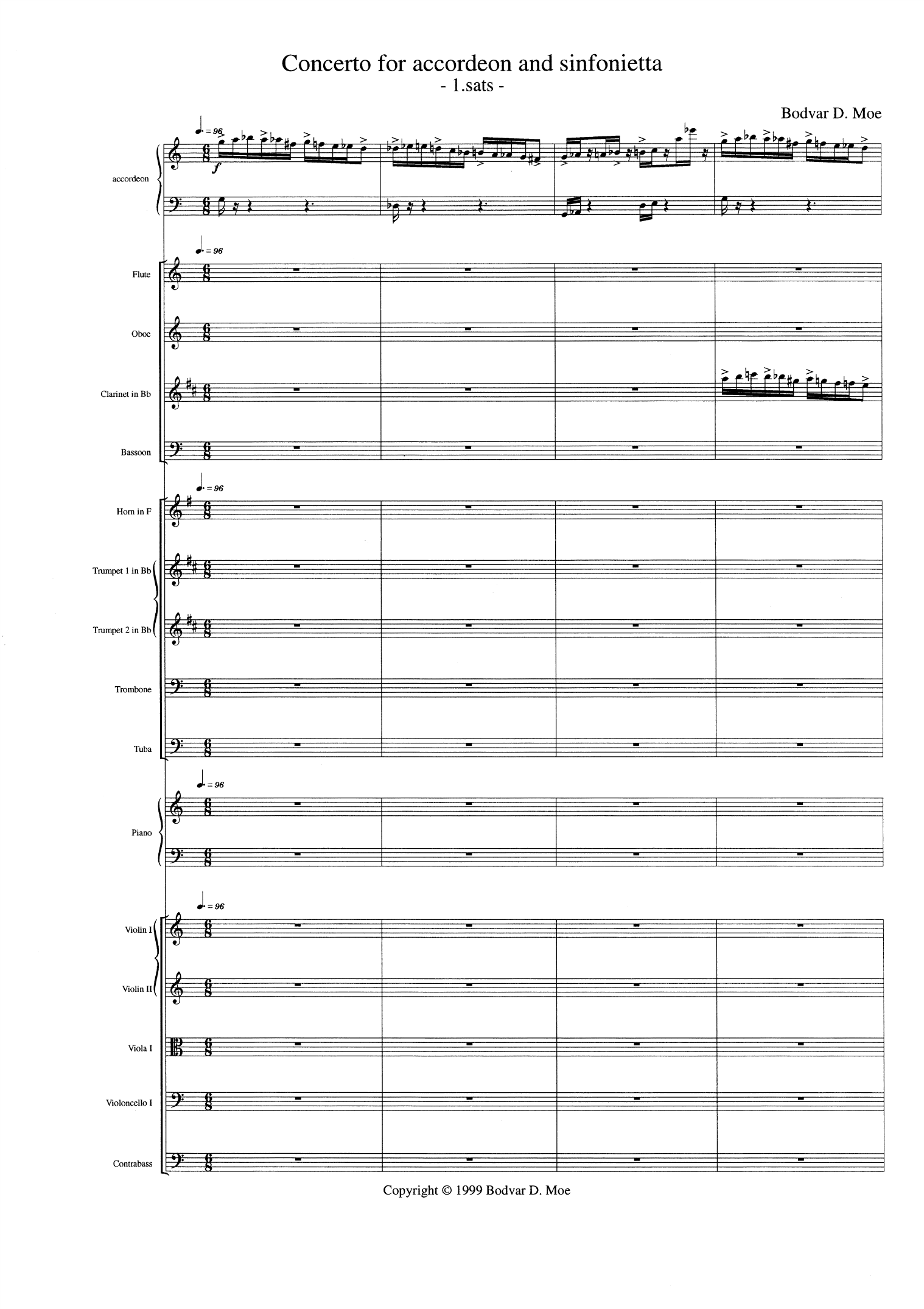 Concerto for Accordeon and Sinfonietta - Bilde 3
