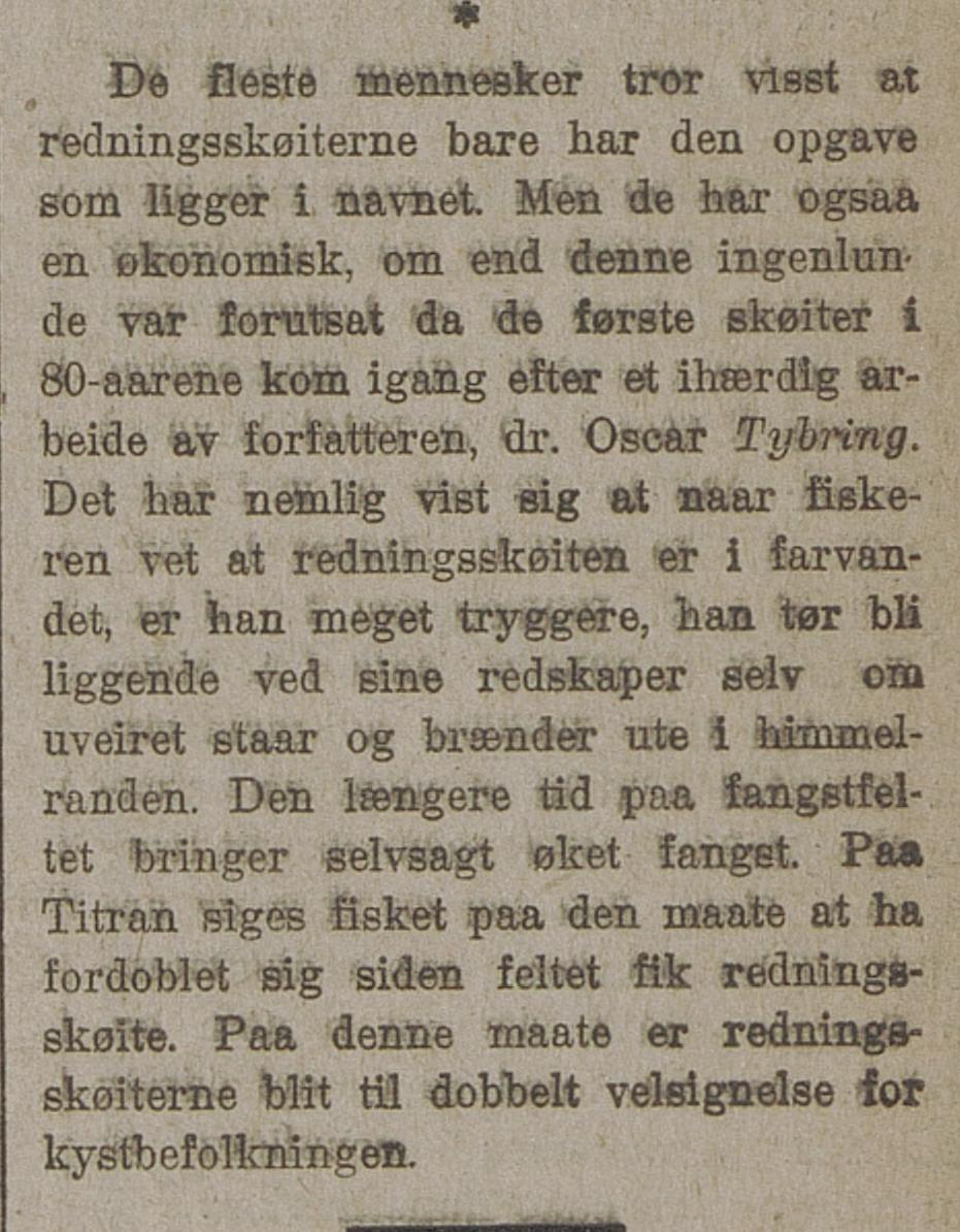 Utklipp fra Trondhjems Folkeblad 12. oktober 1912