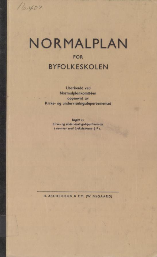 Skann 1 av Normalplanen 1939 · byplan · 1939-vitne