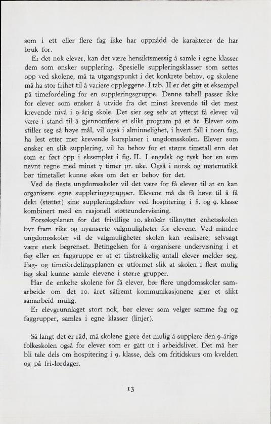 Skann 15 av Forsøksplanen 1960 · Frivillig 10. skoleår, 1964