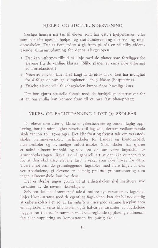 Skann 16 av Forsøksplanen 1960 · Frivillig 10. skoleår, 1964