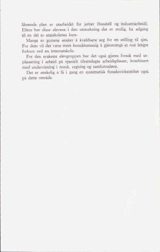 Skann 18 av Forsøksplanen 1960 · Frivillig 10. skoleår, 1964