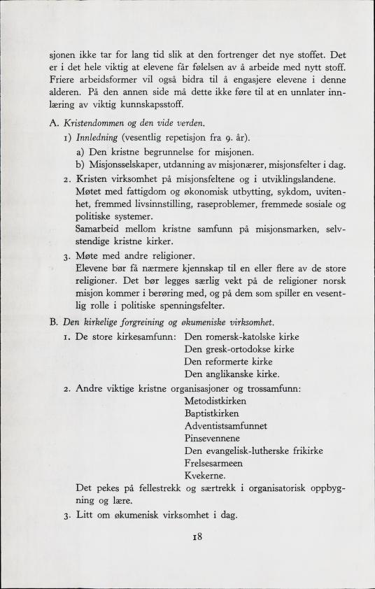 Skann 20 av Forsøksplanen 1960 · Frivillig 10. skoleår, 1964