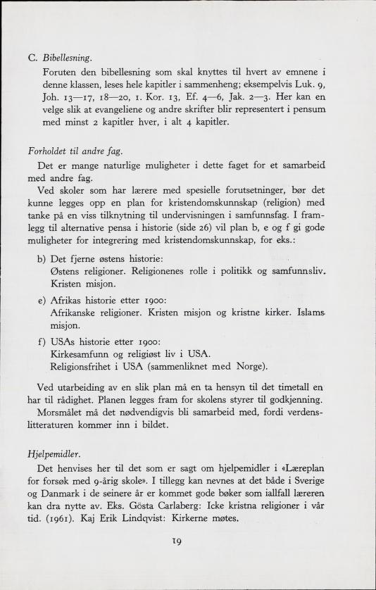 Skann 21 av Forsøksplanen 1960 · Frivillig 10. skoleår, 1964