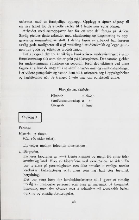 Skann 28 av Forsøksplanen 1960 · Frivillig 10. skoleår, 1964