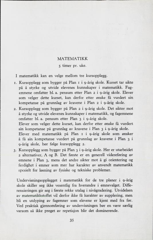 Skann 37 av Forsøksplanen 1960 · Frivillig 10. skoleår, 1964