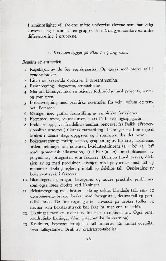 Skann 38 av Forsøksplanen 1960 · Frivillig 10. skoleår, 1964