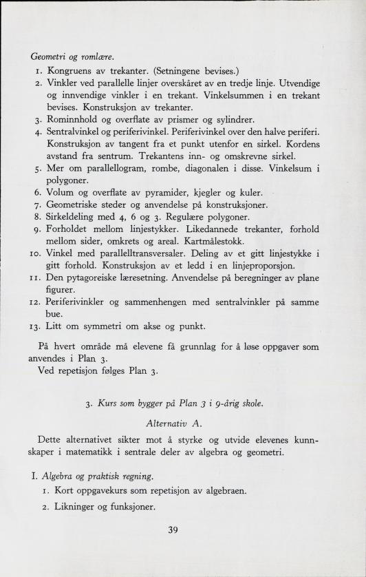 Skann 41 av Forsøksplanen 1960 · Frivillig 10. skoleår, 1964