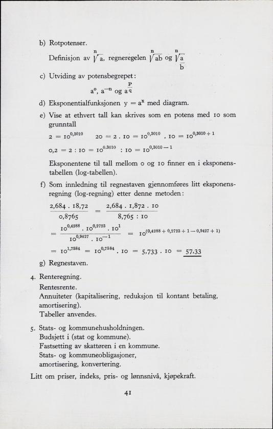 Skann 43 av Forsøksplanen 1960 · Frivillig 10. skoleår, 1964