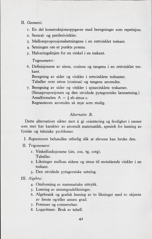 Skann 44 av Forsøksplanen 1960 · Frivillig 10. skoleår, 1964