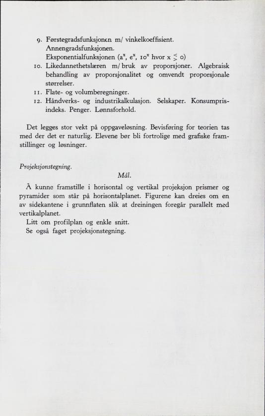 Skann 45 av Forsøksplanen 1960 · Frivillig 10. skoleår, 1964