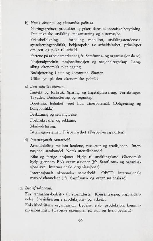 Skann 62 av Forsøksplanen 1960 · Frivillig 10. skoleår, 1964