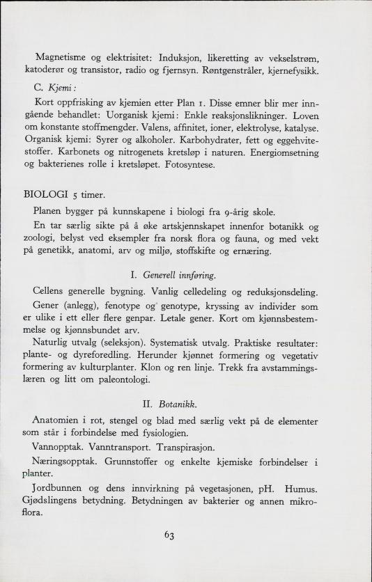 Skann 65 av Forsøksplanen 1960 · Frivillig 10. skoleår, 1964