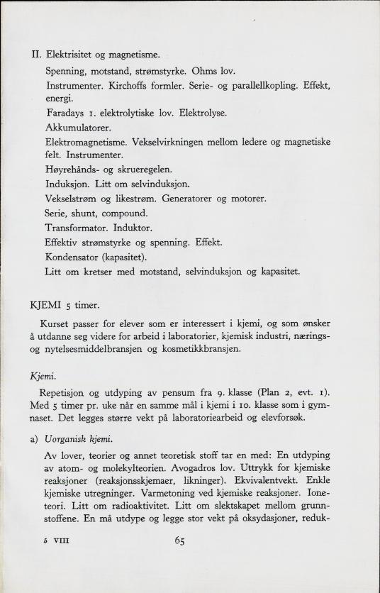 Skann 67 av Forsøksplanen 1960 · Frivillig 10. skoleår, 1964
