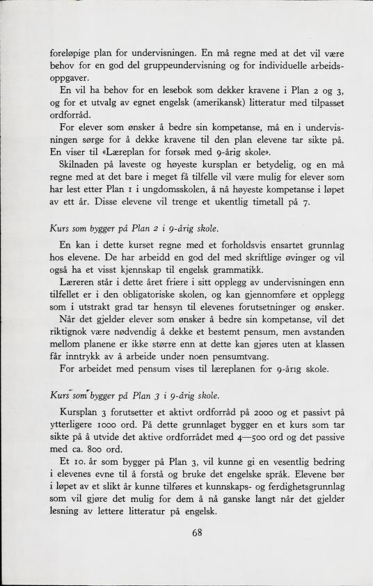 Skann 70 av Forsøksplanen 1960 · Frivillig 10. skoleår, 1964