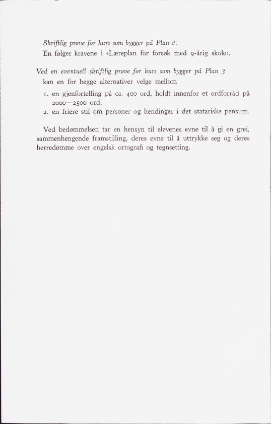 Skann 74 av Forsøksplanen 1960 · Frivillig 10. skoleår, 1964