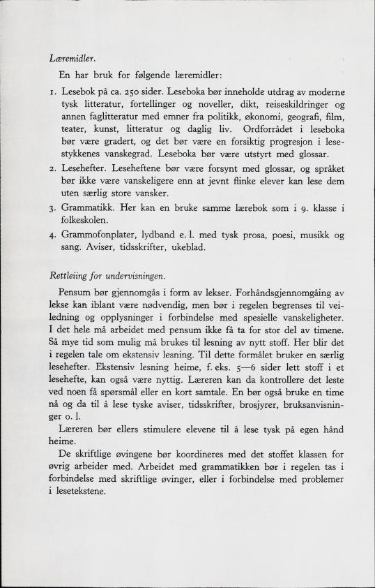 Skann 78 av Forsøksplanen 1960 · Frivillig 10. skoleår, 1964