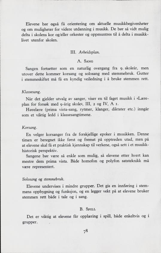 Skann 80 av Forsøksplanen 1960 · Frivillig 10. skoleår, 1964