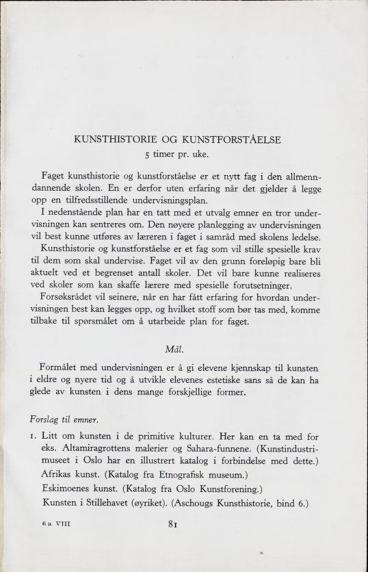 Skann 83 av Forsøksplanen 1960 · Frivillig 10. skoleår, 1964