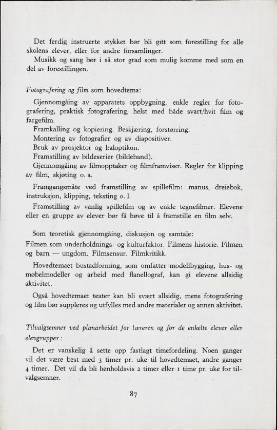 Skann 89 av Forsøksplanen 1960 · Frivillig 10. skoleår, 1964