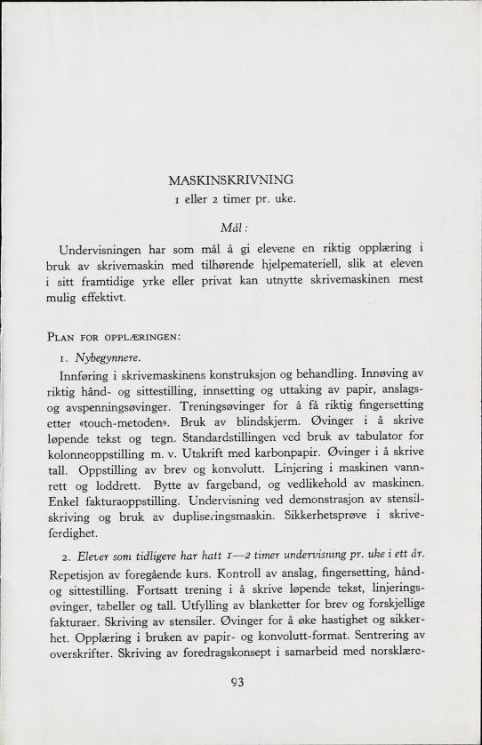 Skann 95 av Forsøksplanen 1960 · Frivillig 10. skoleår, 1964