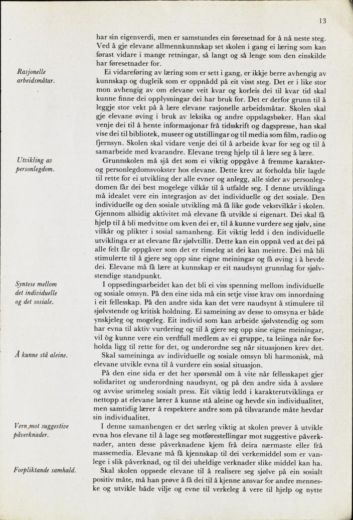 Skann 15 av Mønsterplanen 1974 · nynorsk