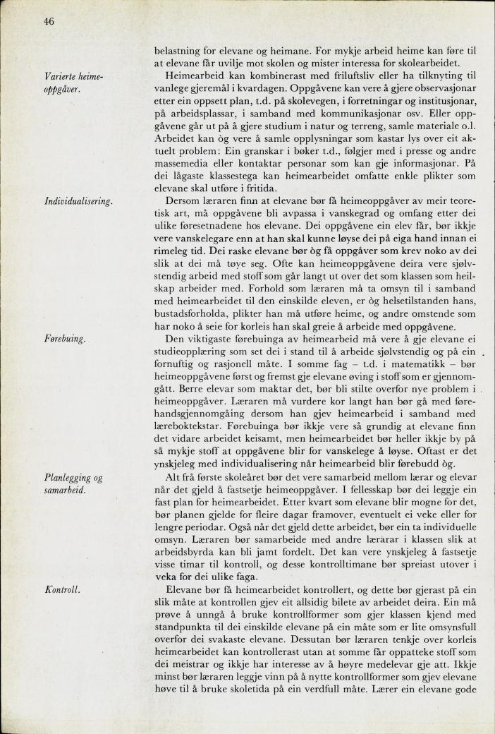 Skann 48 av Mønsterplanen 1974 · nynorsk