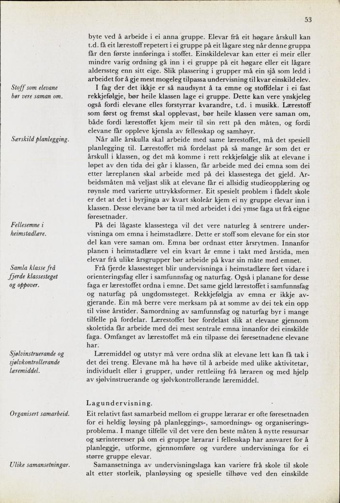 Skann 55 av Mønsterplanen 1974 · nynorsk